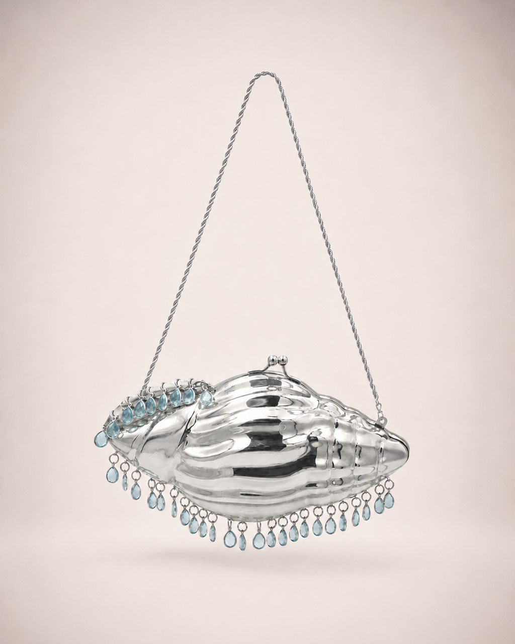 Conch Silver Aquamarine